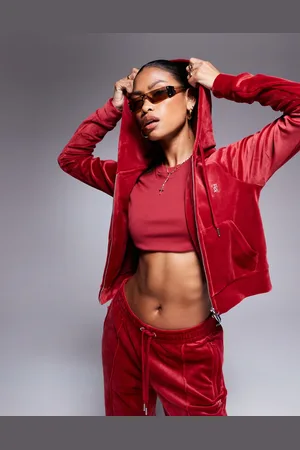 Juicy Couture Velour zip through hoodie co-ord in