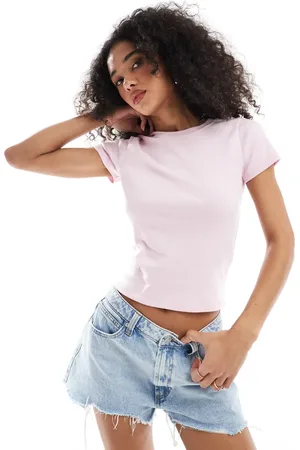 Hollister Short sleeve ribbed t-shirt in
