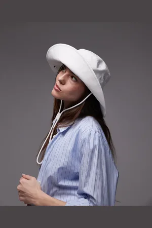 ARKET Drawstring safari style sunset bucket hat in