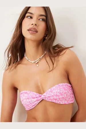 Bright Bright Swim nia peppermint bandeau bikini top in