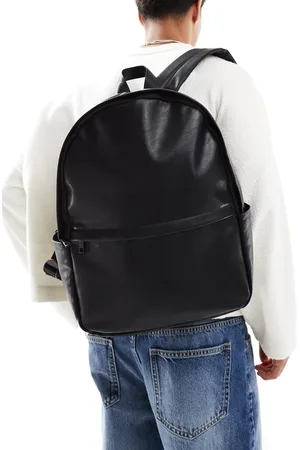 ASOS Faux leather backpack in