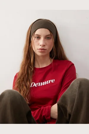Monki Knitted headband in khaki