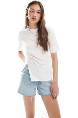 Object Corset waist t-shirt with split in