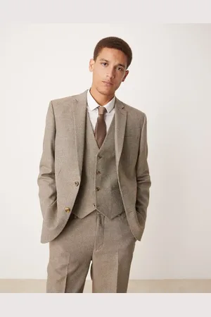 ASOS Regular suit jacket in basketweave