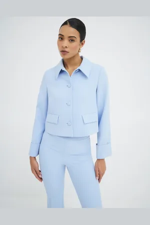 River Island Structured 60s jacket in light