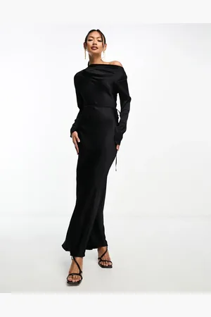 River Island Long sleeve seem detail dress in