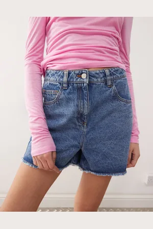 Reclaimed Denim mom shorts in denim wash