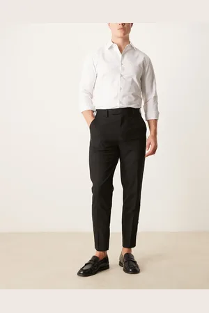 ASOS Smart tapered fit trousers in