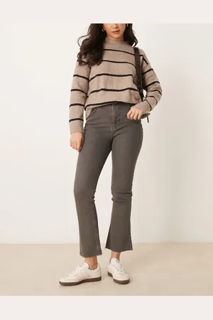 ASOS Cropped kick flare jean in overdye