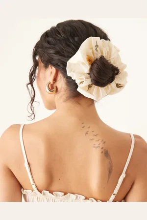ASOS Oversized scrunchie with embroidered detail