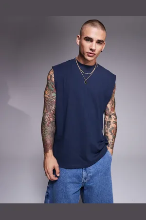 ASOS Oversized linen blend tank in