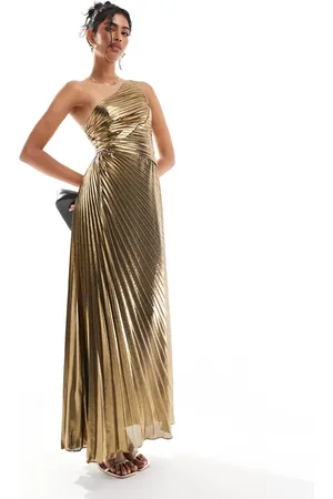 Forever New One shoulder bow maxi dress in