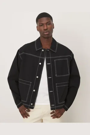 ASOS Worker jacket with contrast stitch in