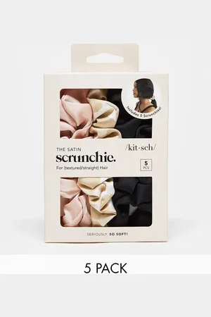 KITSCH Assorted Satin Sleep Scrunchies