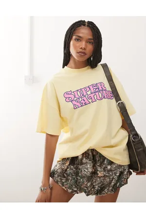 COLLUSION Graphic t-shirt in buttermilk