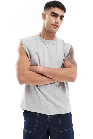 ASOS Heavyweight oversized tank in marl