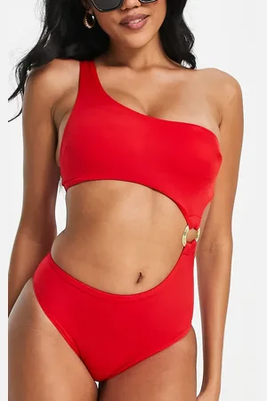 Dorina Albori assymetric one shoulder swimsuit in