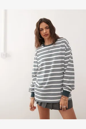 COLLUSION Stripe long sleeve t-shirt