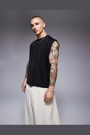 ASOS Boxy oversized tank in sheer rib