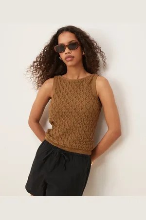 AWARE Crochet knit tank top in