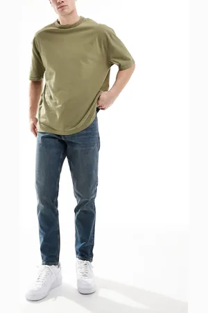 ASOS Stretch tapered jeans in dark wash