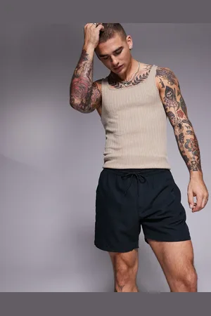 ASOS Swim shorts in mid length in