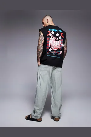 ASOS Oversized tank with souvenir graphic in