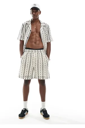 River Island Crochet shorts co-ord in ecru pattern