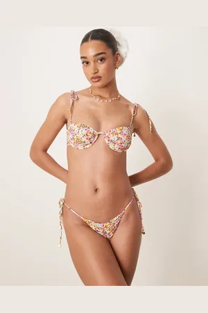 Wild Lovers Tropicana tie side bikini bottom in