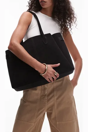 & OTHER STORIES & large shopper shoulder suede bag in