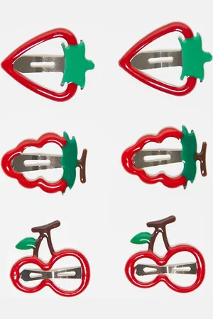 ASOS Pack of 6 fruit hair clips