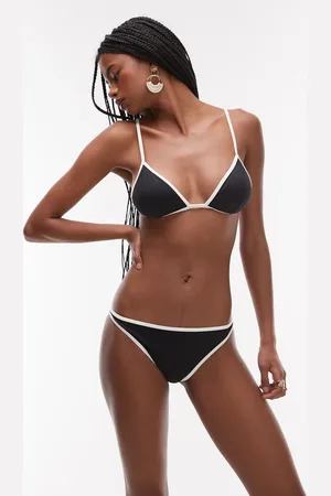 ARKET Mix & match bikini bottom in with cream contrast hem binding