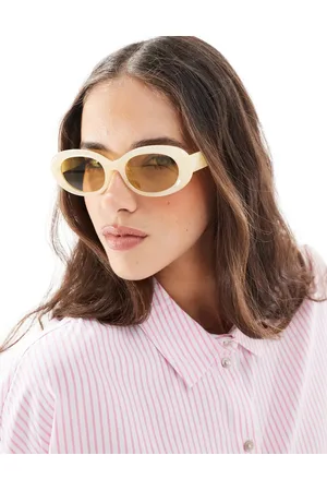 Aire Epsilon oval sunglasses in buttermilk