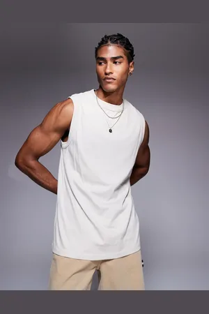 ASOS Crew neck tank in stone