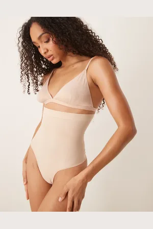 Spanx Seamless Power high waisted thong in soft nude