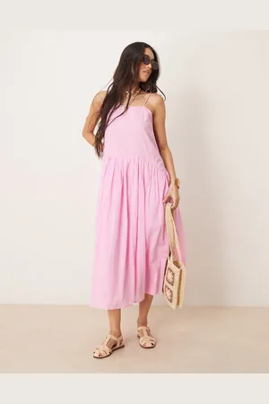 ASOS Dropped waist midaxi dress in