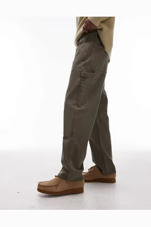 Topman Twill carpenter trouser in khaki