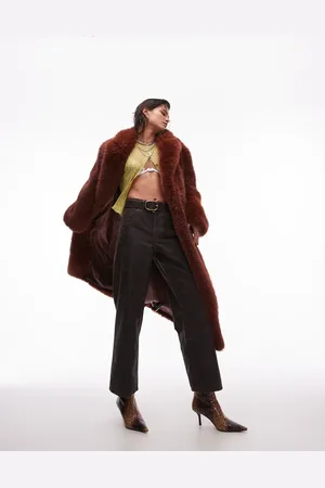 Topshop Mid rise loose fit straight jean in crackle