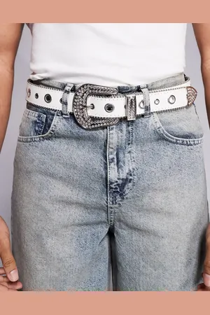ASOS Glitter and diamante eyelet studded trophy belt