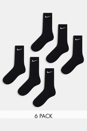Nike Unisex cushioned 6 pack crew sock in