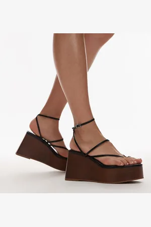 Topshop Hallie strappy wedge in
