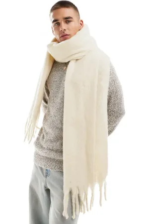 ASOS Fluffy blanket scarf in cream
