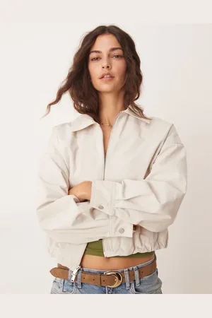 Abercrombie & Fitch Clean utility jacket in beige