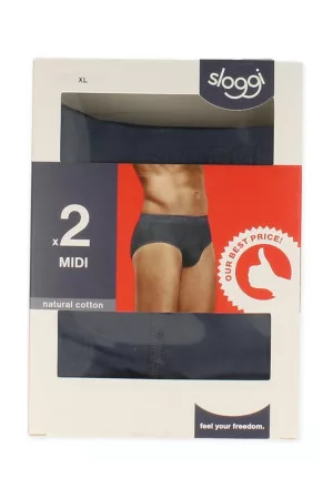Sloggi Heren 24/7 Midi Stormy Grey 2-Pack 7