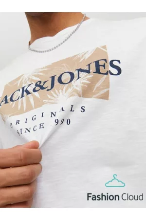 JACK & JONES T-shirts - Rayon Branding Tee Ss Crew Neck Bright White WIT S
