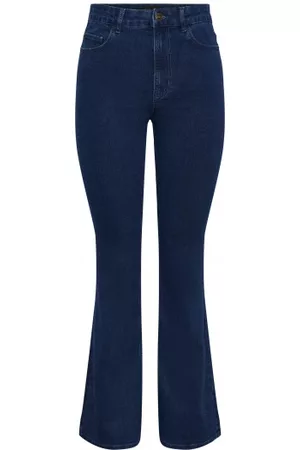 Pieces® ¨ Peggy Flared Hw Jeans Dark Blue Denim XS