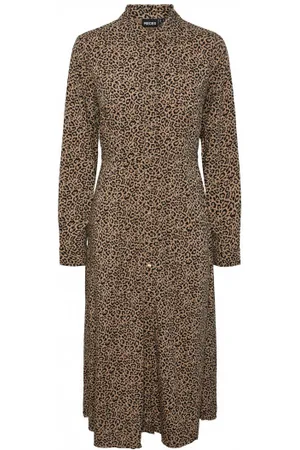 Pieces® Nova Ls Midi Dress Silver Mink XS