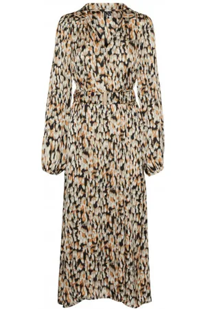 VERO MODA Emma Elia V-Neck Long Dress Birch S