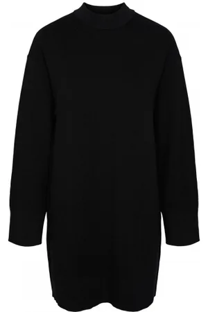 Pieces® Sovie Ls T-Neck Sweater Dress Black S