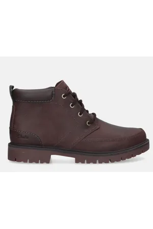 Clarks Heren Bottine Rossdale Mid Brown WLined Leather 45
